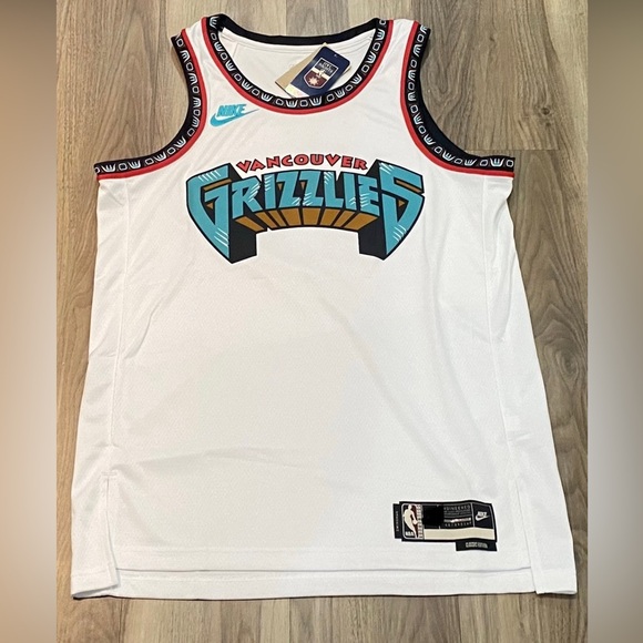 Nike Hardwood Classic Grizzlies Blank NBA Swingman Basket Ball Jersey - Picture 1 of 12